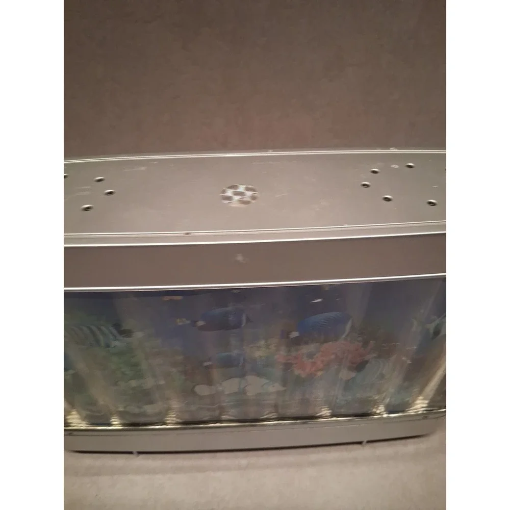 Aquarium Motion Lamp Multicolor LED Lighted Novelty Marine Plastic Design